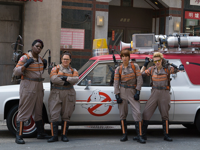 Leslie Jones, Melissa McCarthy, Kristen Wiig y Kate McKinnon. (Sony Pictures Entertainment)