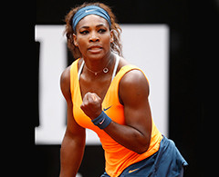 Serena Williams en la final de Roma