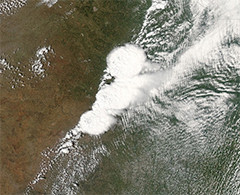 así se vio el tornado de Oklahoma desde el espacio