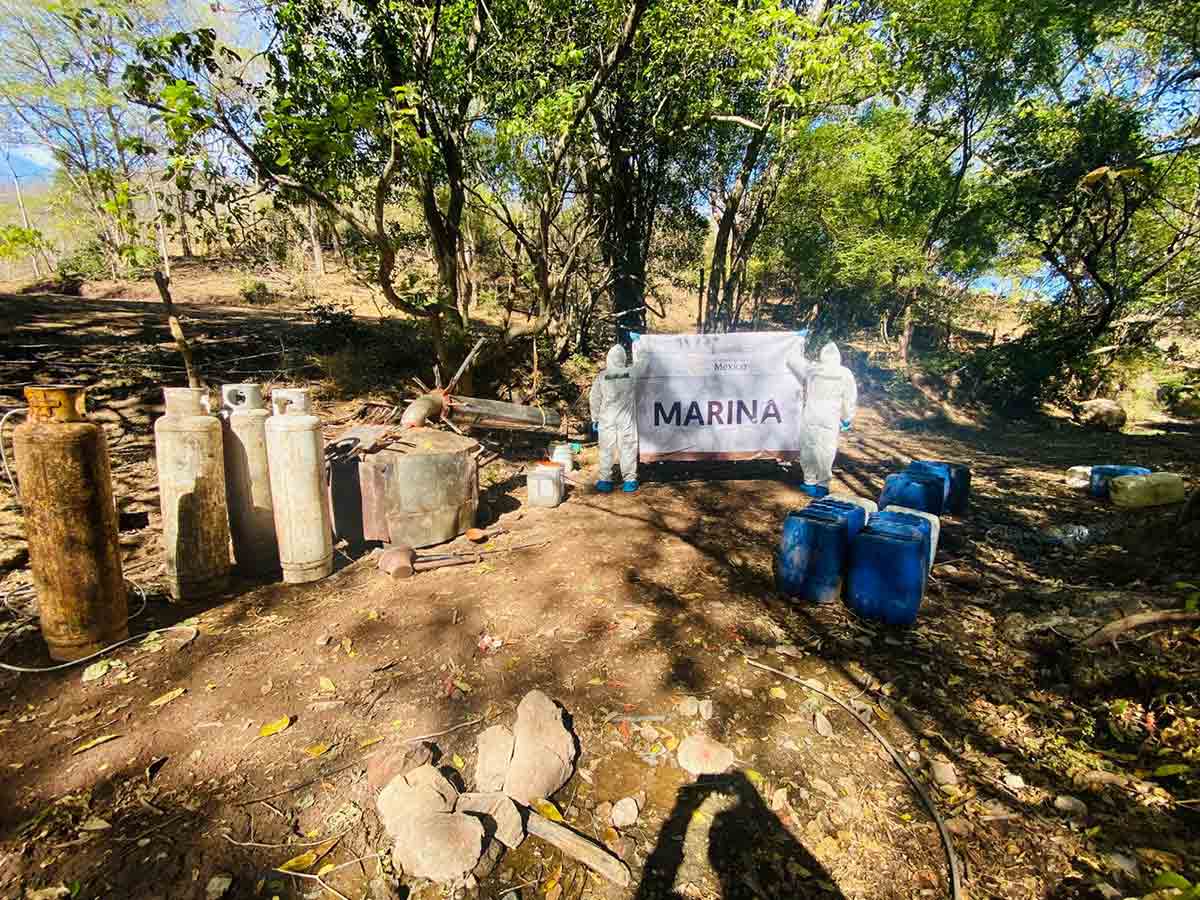 Marina da un golpe en tierra de ‘Los Chapitos’. (Especial)