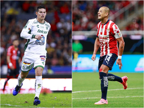 James y 'Chicharito' se reencontrarán. (Mexsport) James y 'Chicharito' se reencontrarán. (Mexsport)
