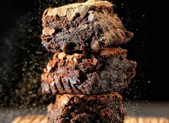 Receta de brownies de plátano con cacahuate