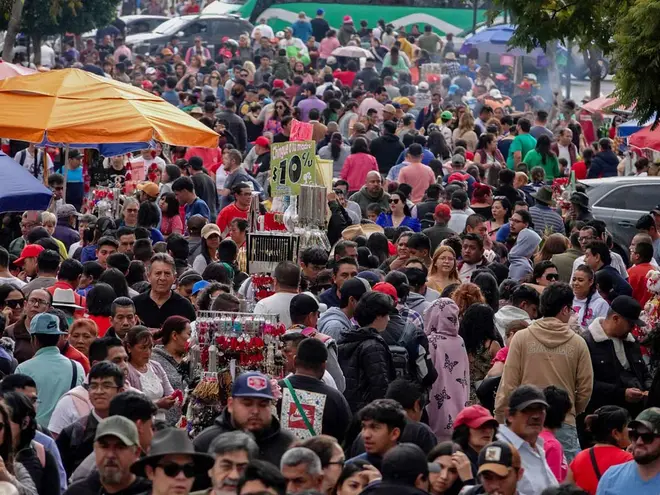 Peregrinos en el Tepeyac