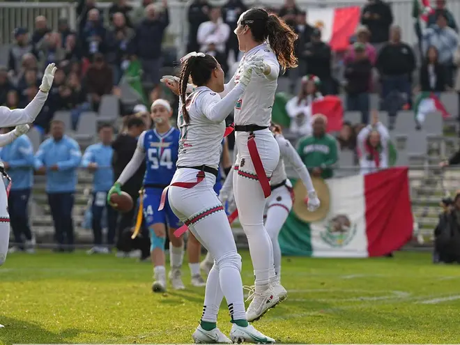 ¡México debuta propinando palizas en Mundial de Flag Football Femenil!
