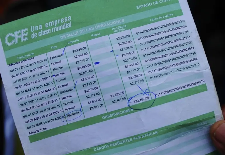 ¿Cómo reportar un cobro excesivo en tu recibo de luz de CFE?
