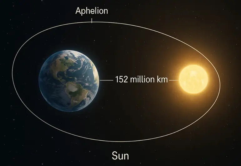 Afelio 2025: la Tierra alcanza su mayor distancia del Sol este 3 de julio