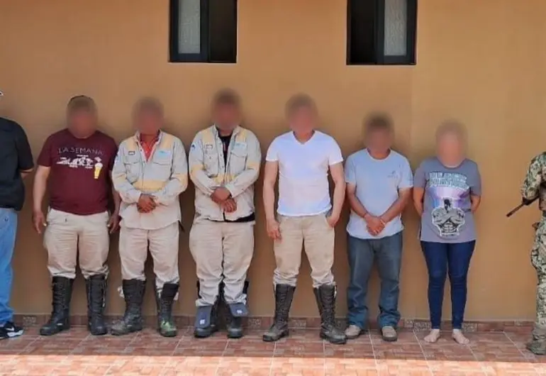 Los trabajadores secuestrados