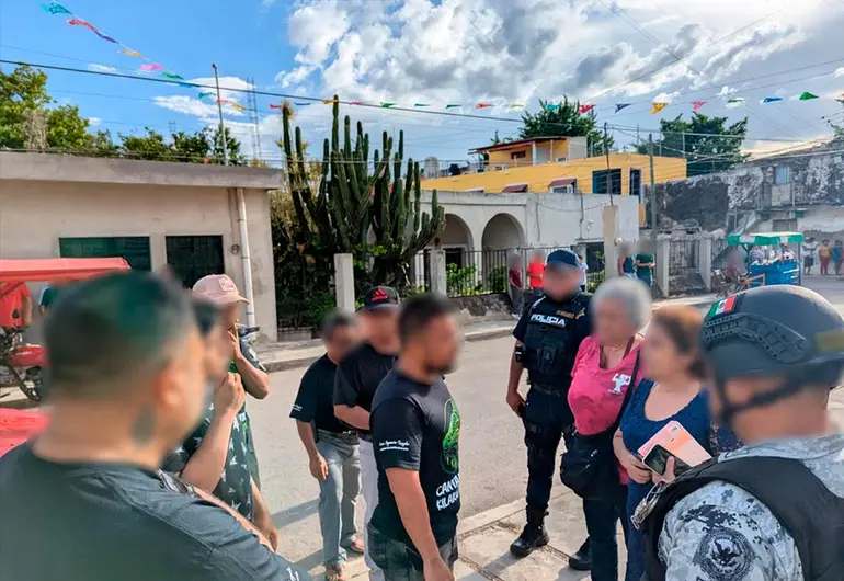 Autoridades acompañan a personal de Profepa en Calkiní, en Campeche
