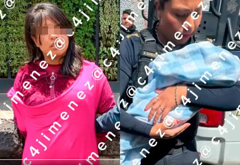 Detienen a joven madre por agredir a su bebé de 25 días; lo mordió y golpeó