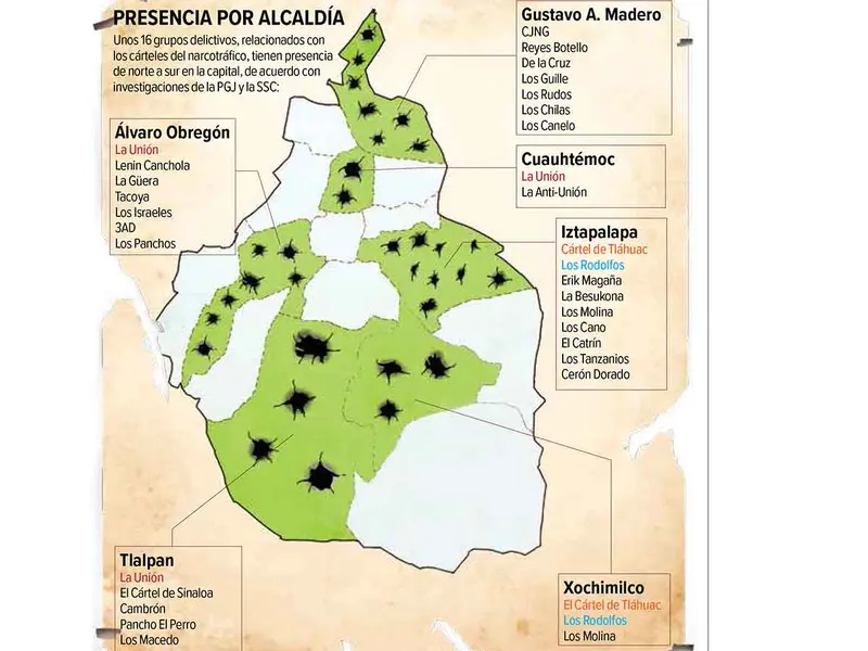 Disputa, entre cuatro cárteles del narco; buscan control de la CDMX