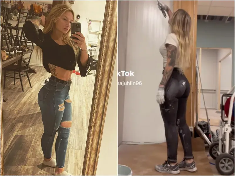Johanna Juhlin cambió las pasarelas por la albañilería y se hizo viral