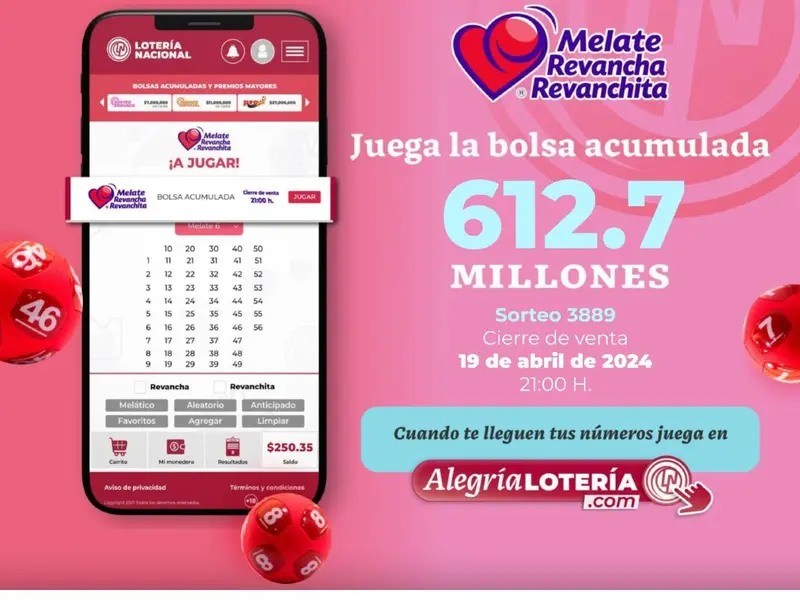 Melate: Resultados del sorteo del 19 de abril de 2024