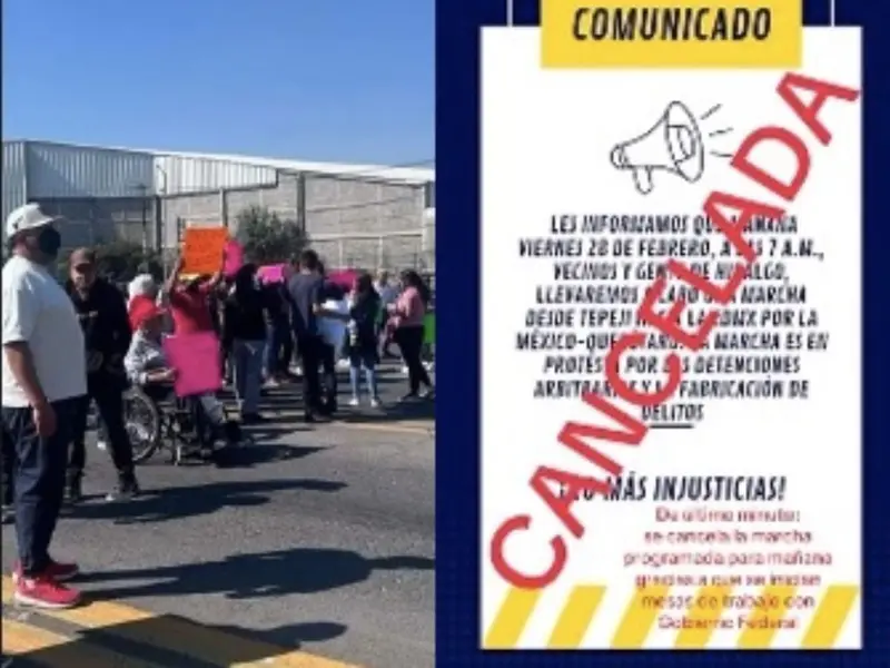 Cancelan bloqueo en la México-Querétaro.