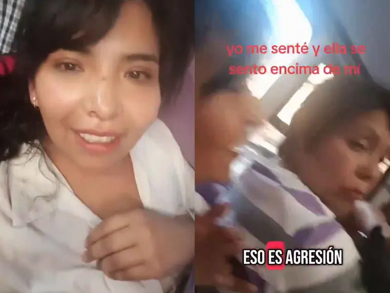 Y todo por un asiento' Joven exhibe a mujer que se sentó sobre ella en el Metrobús