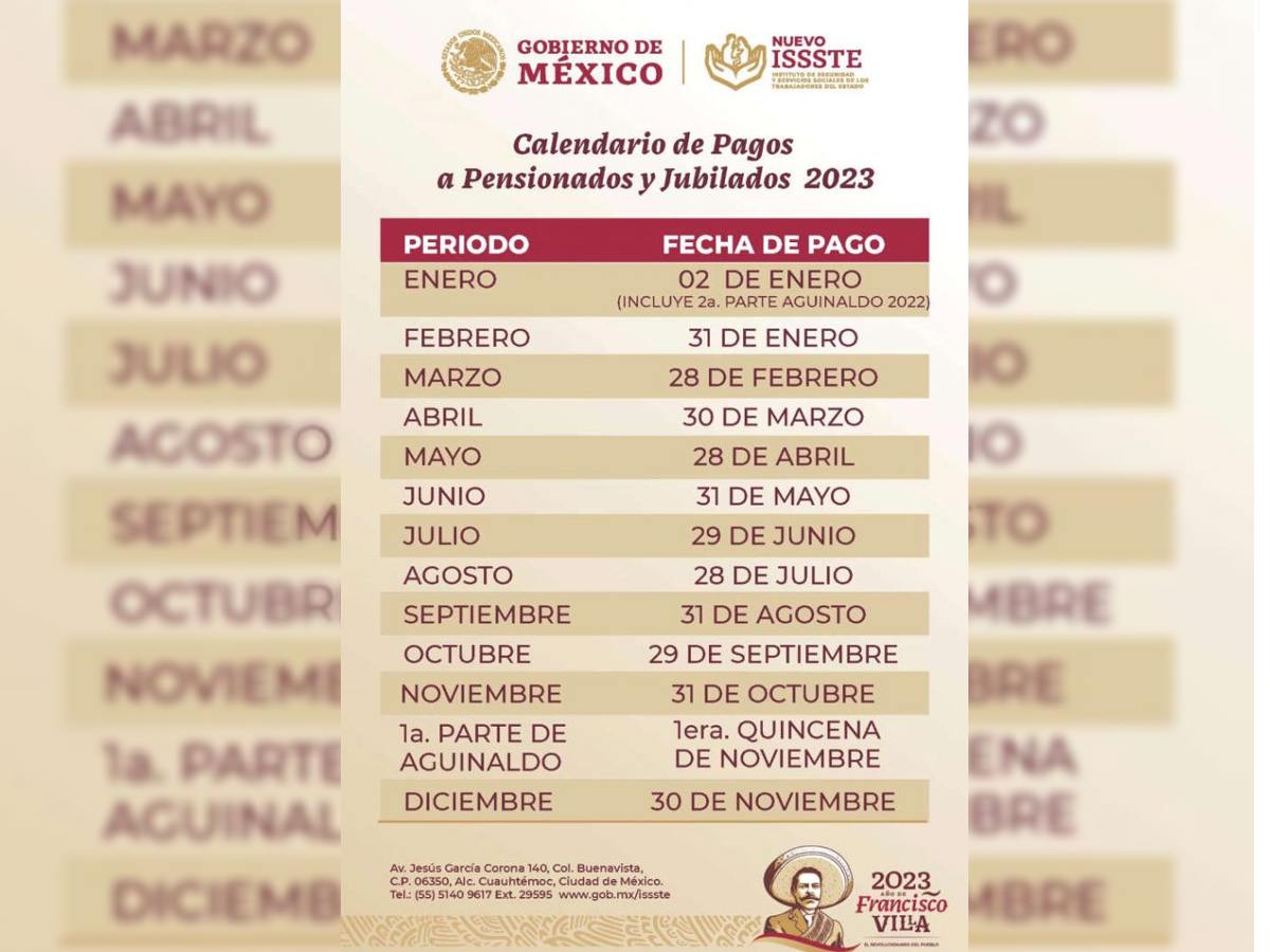Pensión del IMSS e ISSSTE: conoce fechas de pago en septiembre