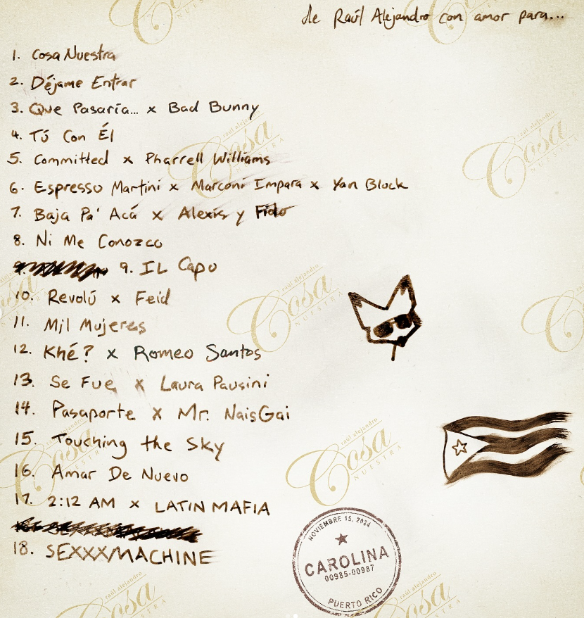 Rauw Alejandro revela portada, canciones y fecha de lanzamiento de ...