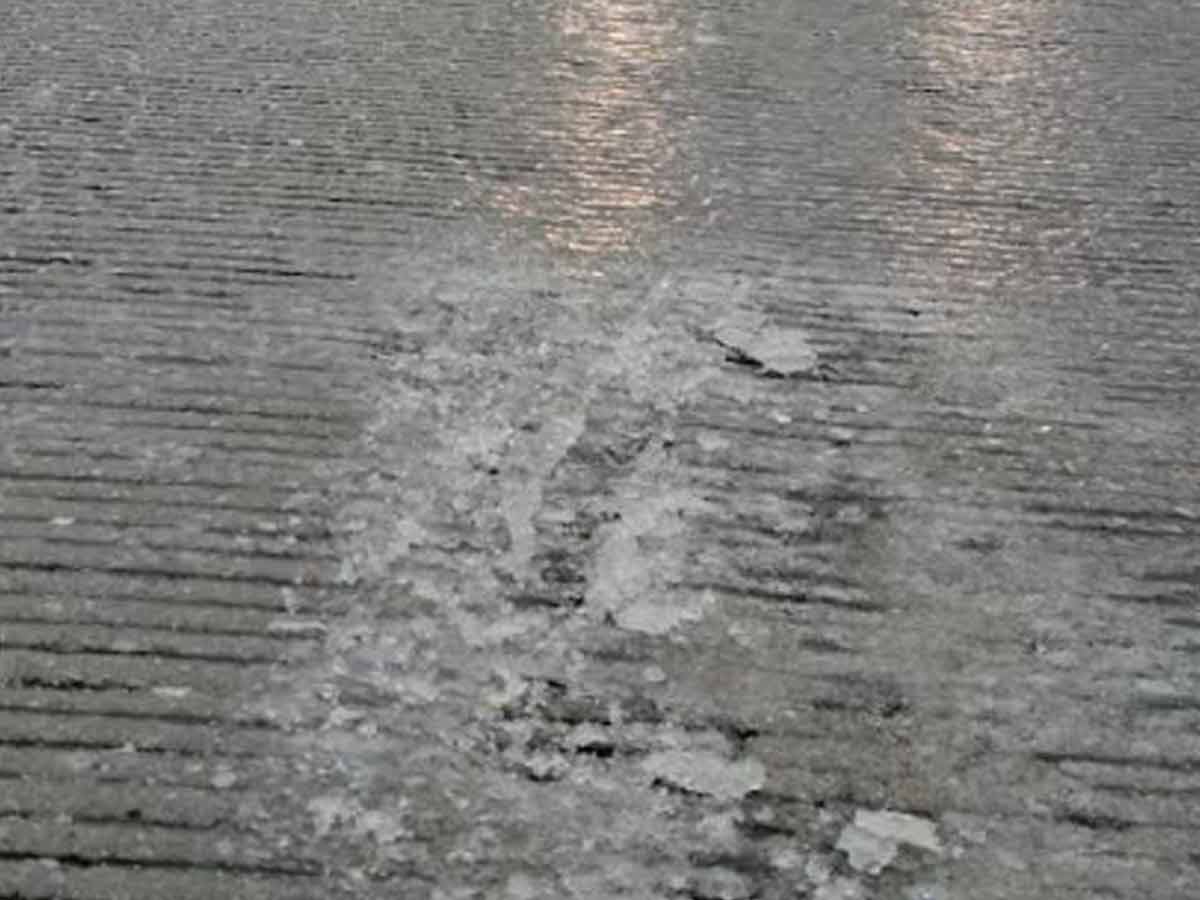 Cierran puentes internacionales Tamaulipas nuevo león hielo negro