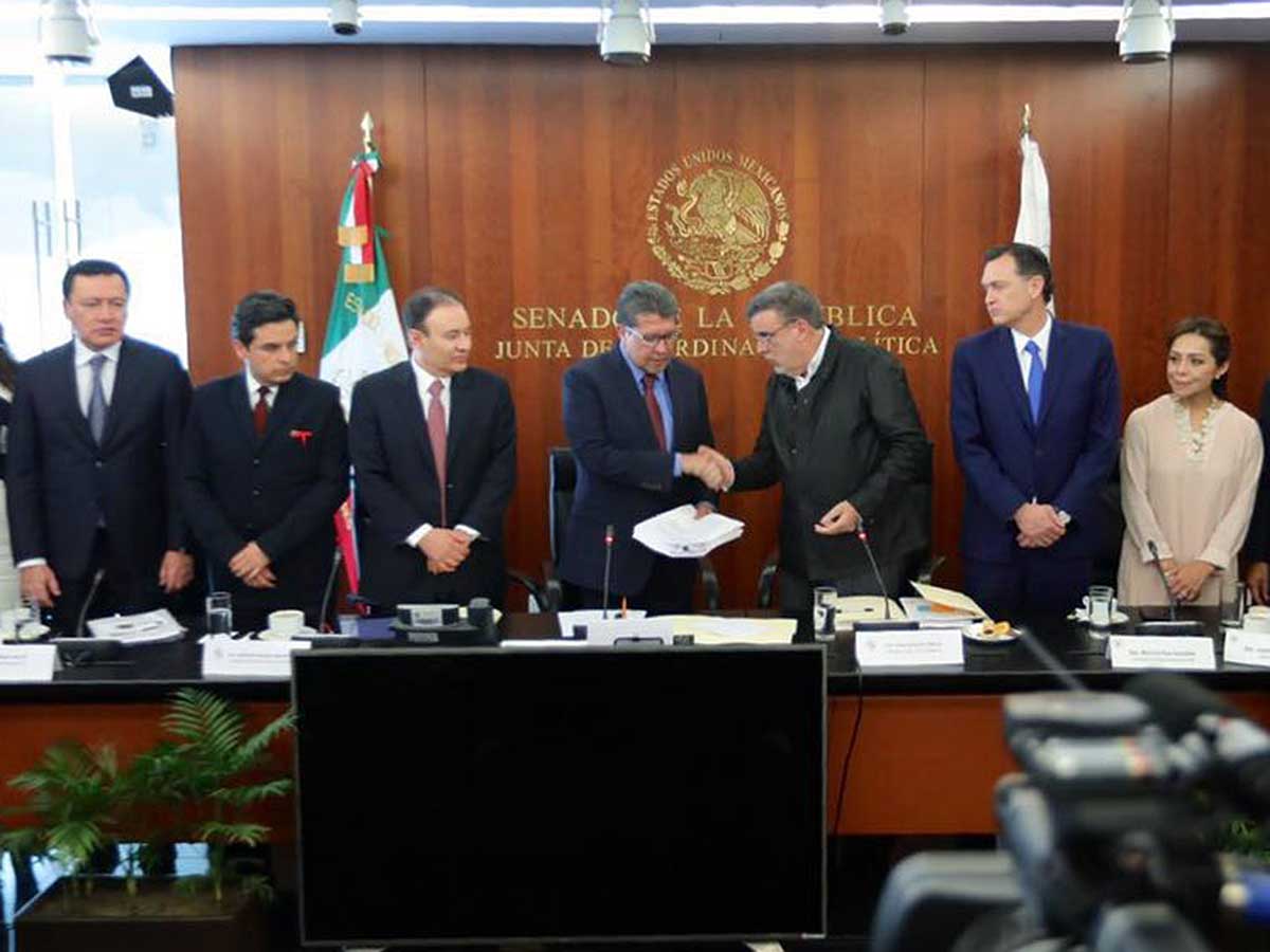 Recibe el Senado proyecto de leyes de la Guardia Nacional | Excélsior