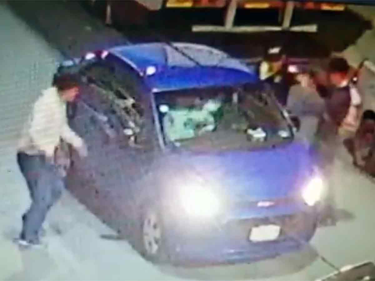 Así termina ladrón tras amagar a conductor en Iztacalco