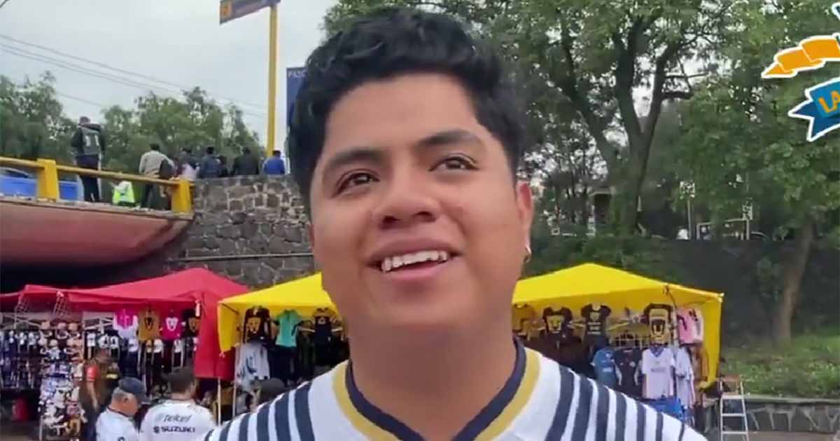 Aficionado de Pumas rompe en llanto al visitar el estadio por primera vez