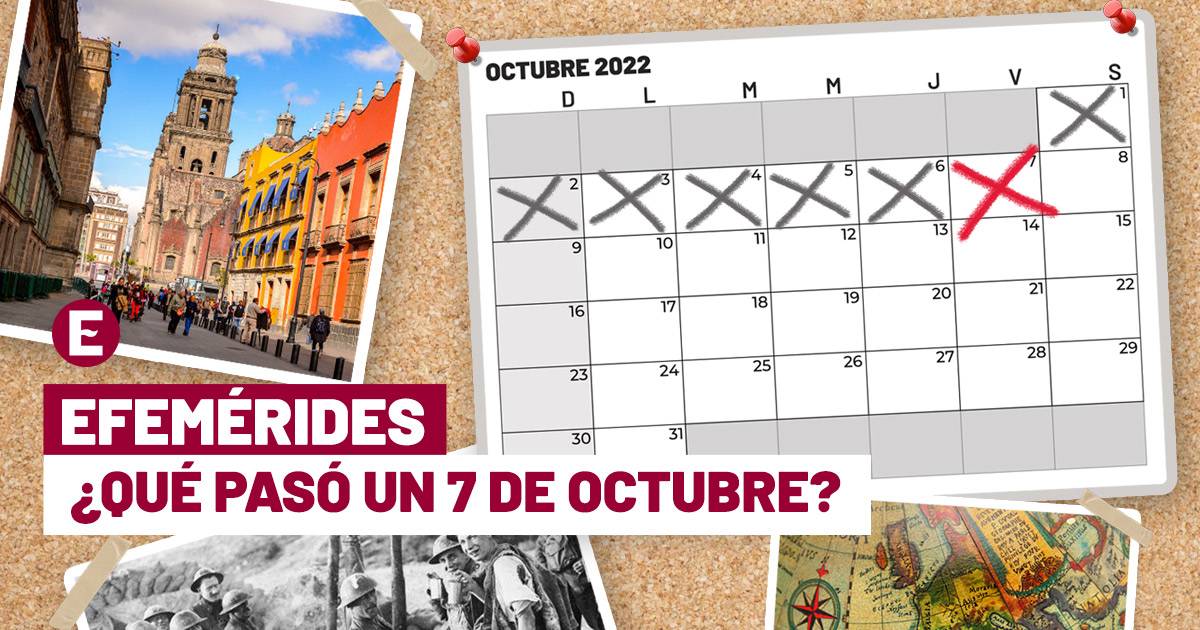 ¿Qué se celebra el 7 de octubre? Te contamos las efemerides del día