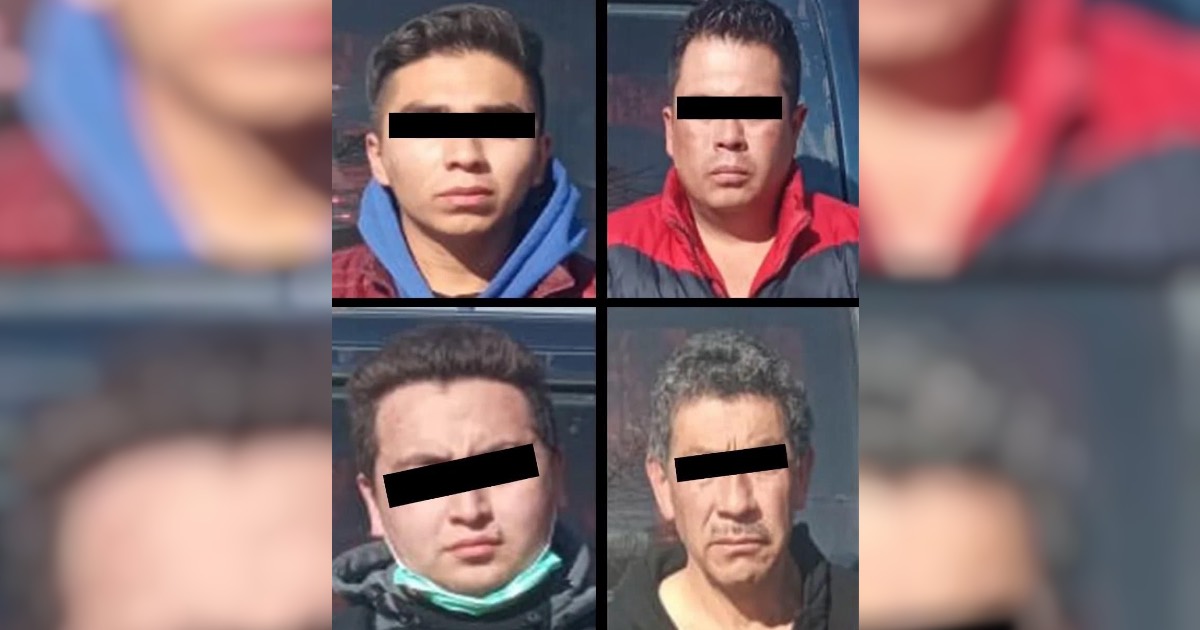 Detienen a 4 sujetos en Cuautitlán Izcalli, Edomex por robo con violencia