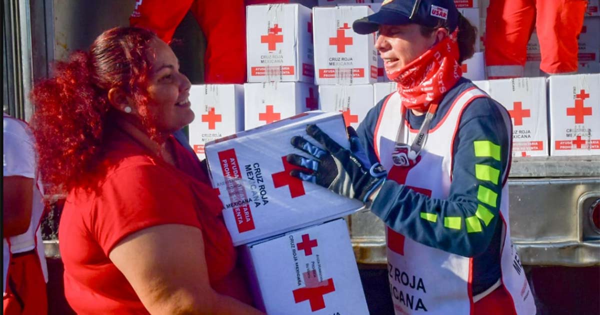 Cruz Roja reúne 3 mil toneladas de ayuda humanitaria para Guerrero