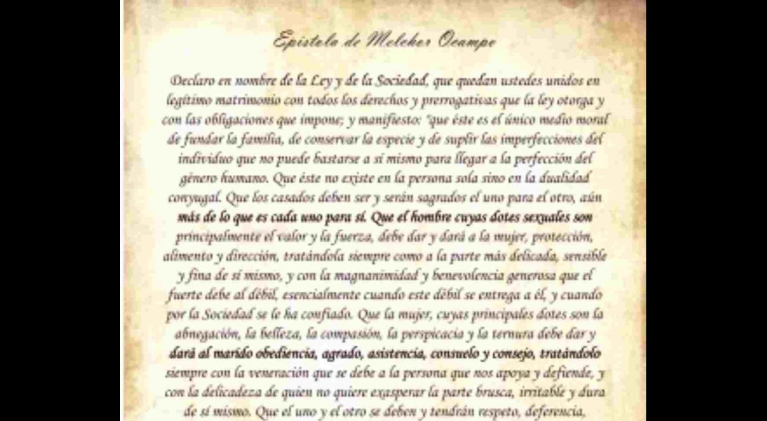 Epistola De Melchor Ocampo Que Dice