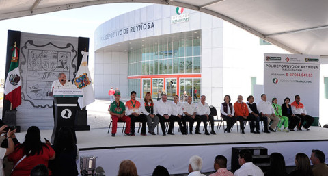 Crece infraestructura para el deporte en Tamaulipas