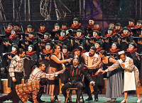 La Orquesta del Teatro de Bellas Artes, bajo la dirección de Wolfgang Wengenroth, participó en la ópera Un re in ascolto. Fotos: Especial.